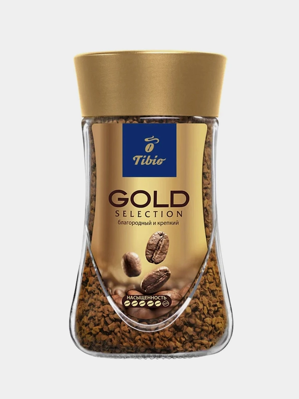 Кофе растворимый Tibio Gold Selection, сублимированный, 95 г
