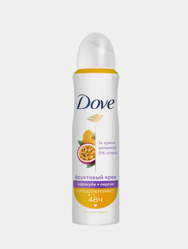 Антиперспирант-аэрозоль Dove Маракуйя-персик, женский, 150мл