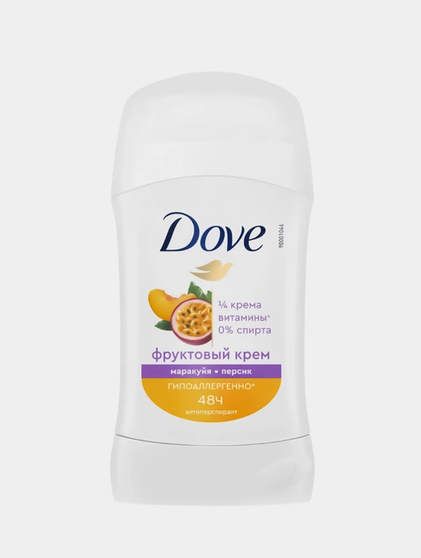 Антиперспирант-карандаш Dove Маракуйя и персик, женский, 40мл