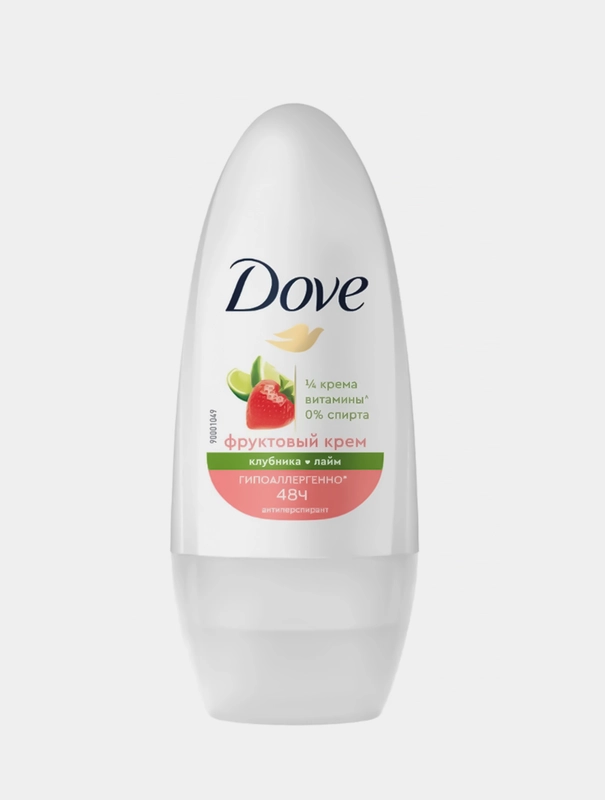 Антиперспирант шариковый Dove Клубника и лайм, 50мл
