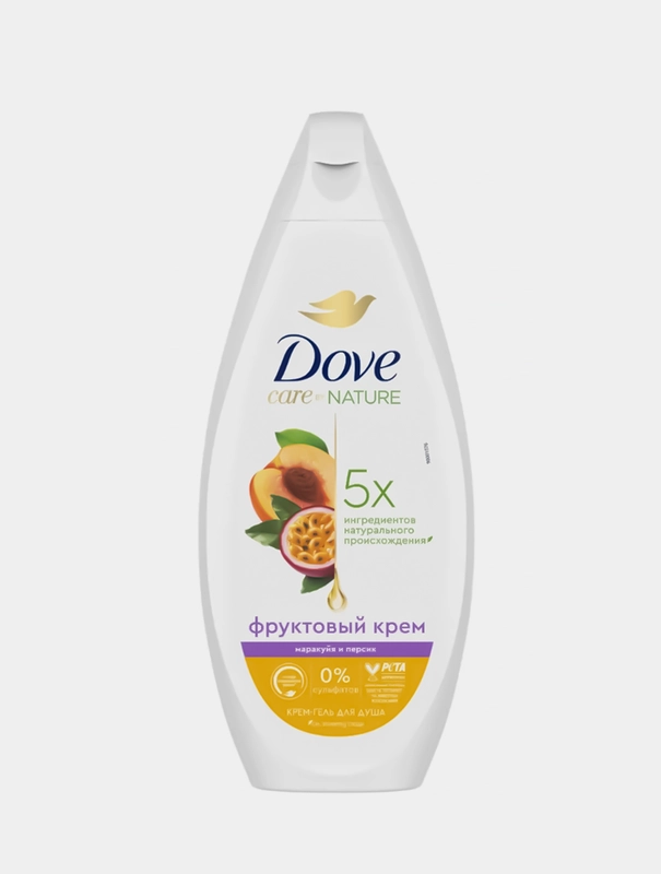Крем-гель для душа Dove Маракуйя и персик, 250мл