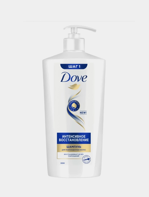 Шампунь для поврежденных волос Dove "Интенсивное восстановление", 630 мл