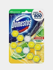 Блок для унитаза Domestos Power5 Свежесть лайма, 55г