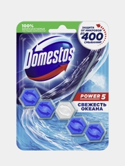 Блок для унитаза Domestos Power5 Свежесть океана, 55г