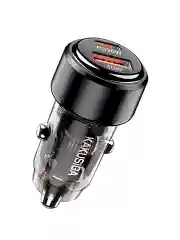 Автомобильное зарядное устройство, АЗУ, 60W, Type-C PD 30W + USB QC3.0 30W
