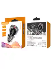 Автомобильное зарядное устройство, АЗУ, 60W, Type-C PD 30W + USB QC3.0 30W