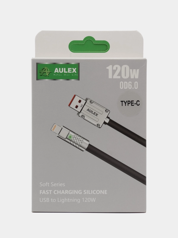 Кабель type-c быстрая зарядка 120W толстый кабель, железные разъемы