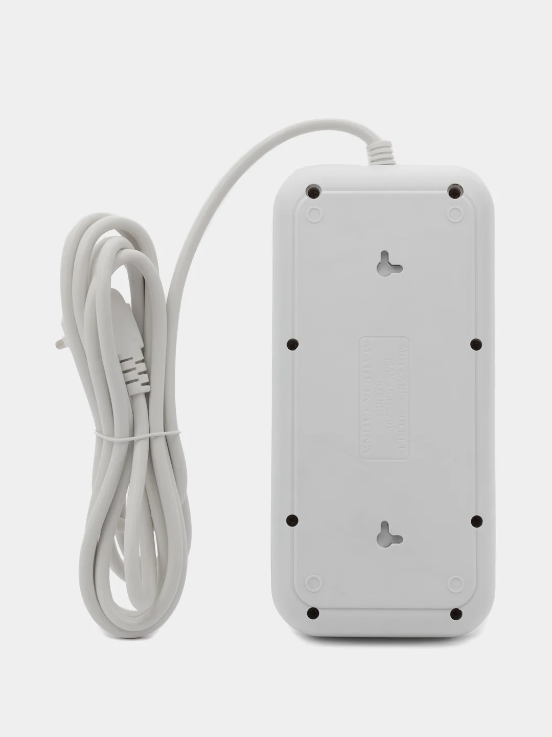 Белый сетевой фильтр, удлинитель, пилот 6 EU, 4 USB, 2 type-C