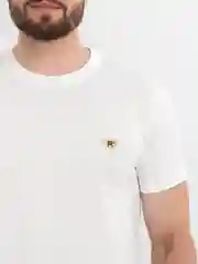 Белый футболка с принтом
