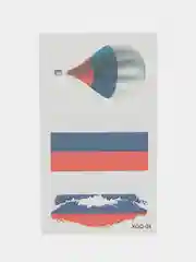 Белый тату для лица и тела флаг России, герб, человек, воздушный шар, для болельщиков 8 шт, 3 шт