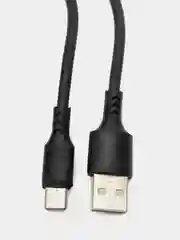 Черный кабель быстрой зарядки Type-C, дата-кабель