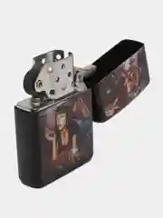 Багровый зажигалка классическая, бензиновая