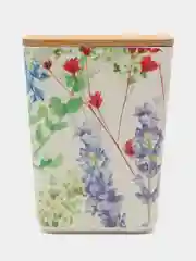 Банка для сыпучих продуктов, 11х14.5 см, с крыш, Вальс цветов, Y4-5468