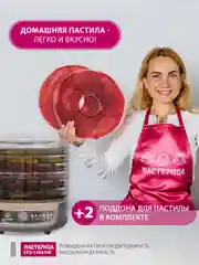 Сушилка для овощей 3в1  Мастерица EFD-1004VM, 5 поддонов + 2 поддона для пастилы в подарок