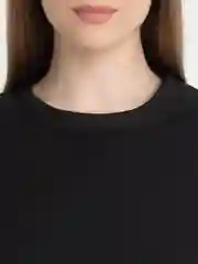 Черный женская кофта укороченная, топ с длинными широкими рукавами
