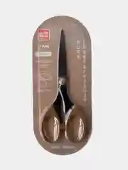 Конфетный ножницы 161мм черное лезвие, c овальными ручками, на блистере