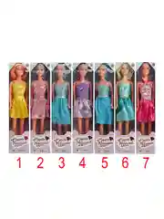 Кукла в стильном платье, 29 см, цветные волосы, 6,5х29,5х4,5 см