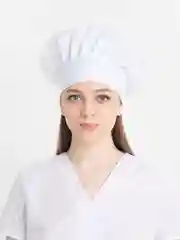 Белый колпак повара "Гриб" Тиси , белый