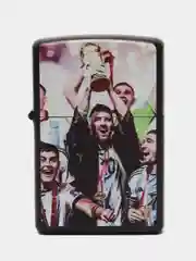 Бирюзовый зажигалка классическая, бензиновая