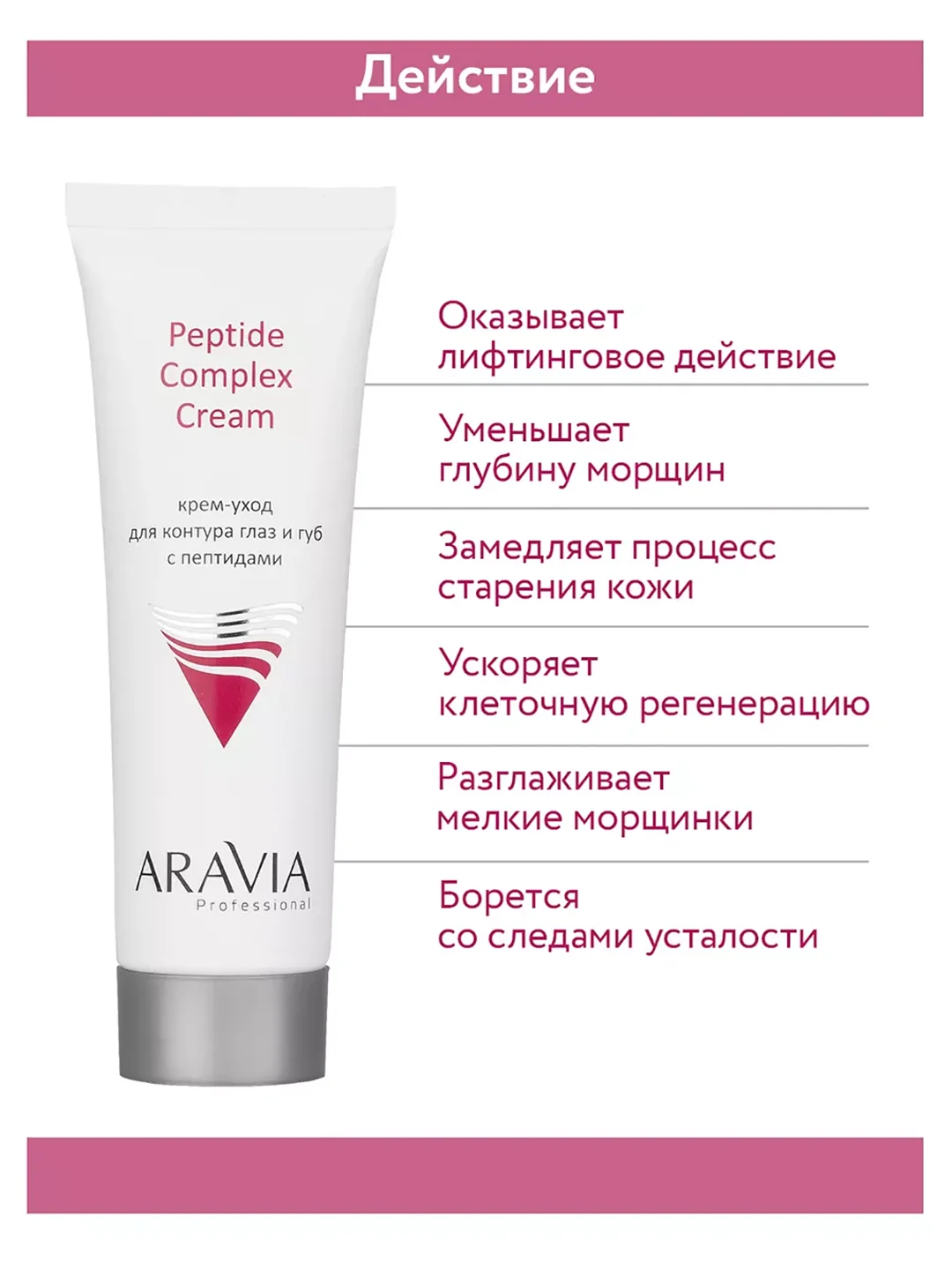 ARAVIA Professional Крем-уход для контура глаз и губ с пептидами 50 мл АРАВИЯ