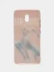Красный чехол Xiaomi Redmi 8A силиконовый с принтом