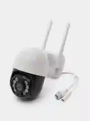 Разноцветный камера видеонаблюдения Wi-Fi, уличная, для дома, поворотная, 4МП, с картой памяти