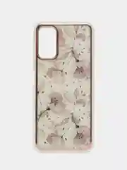 Белый чехол с принтом "Цветы" для Samsung A32 4G /  M32 4G / Poco M3 pro / redmi note 7 / Note 8