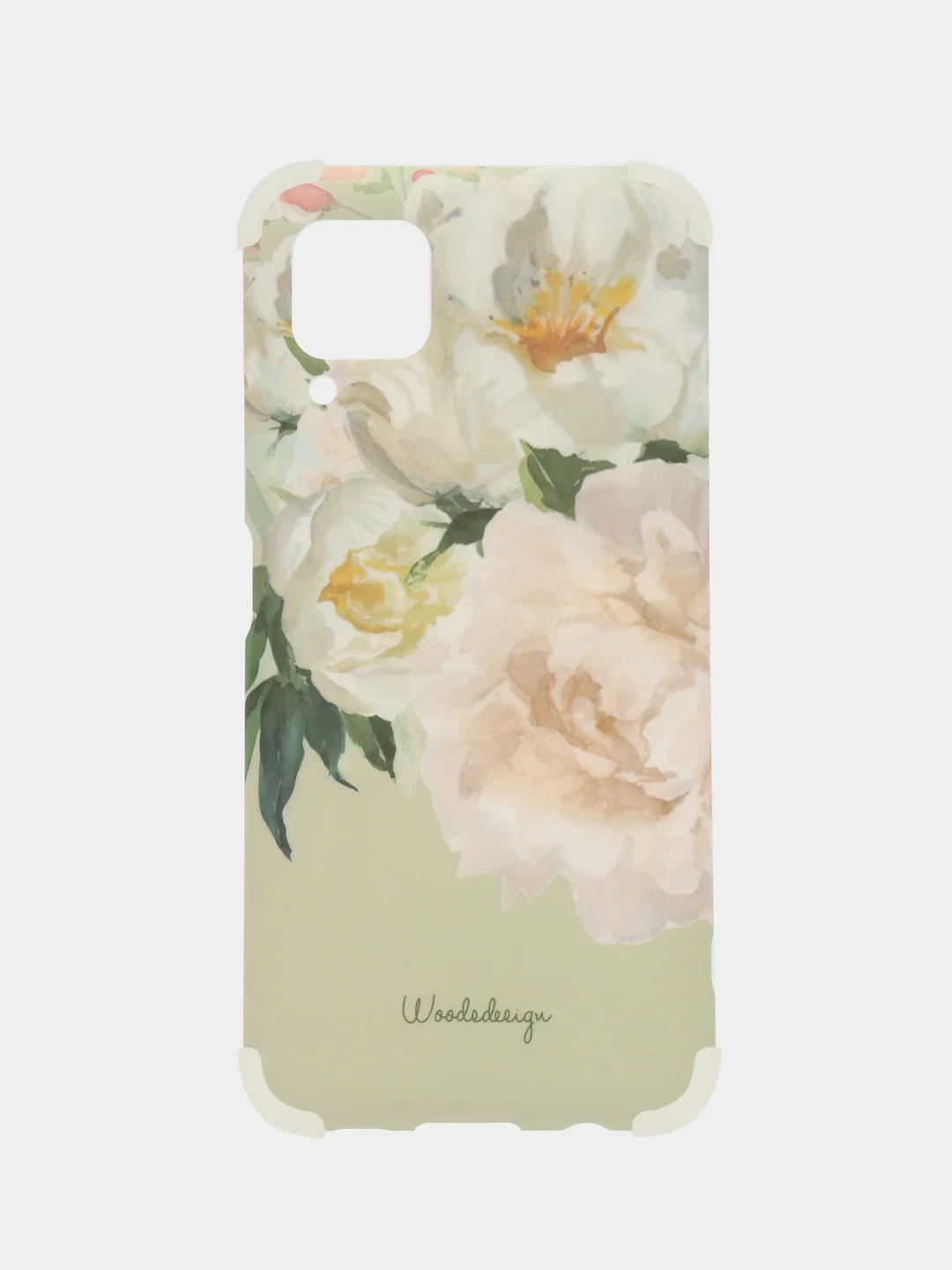 Зеленый чехол с принтом для Huawei P40 Lite