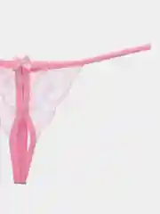 Розовый комплект женского нижнего белья, кружевное, с доступом