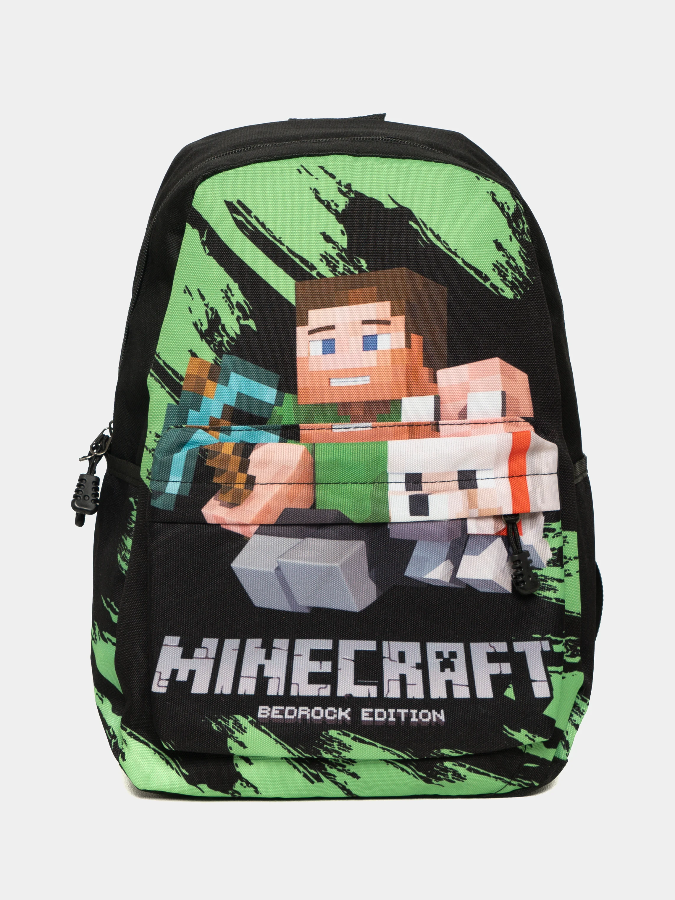Зелёный хаки рюкзак школьный детский Brawl Stars, Minecraft