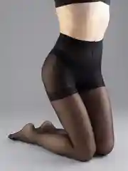Черный колготки женские Giulia Positive Relax 50 , больших размеров