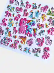 Конфетный детские объемные наклейки с принцессами, супергероями, майнкрафт, единороги, поощрительные