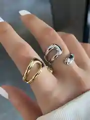 Кольцо женское посеребренное