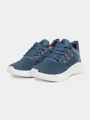 Синий кроссовки мужские с логотипом Adidas