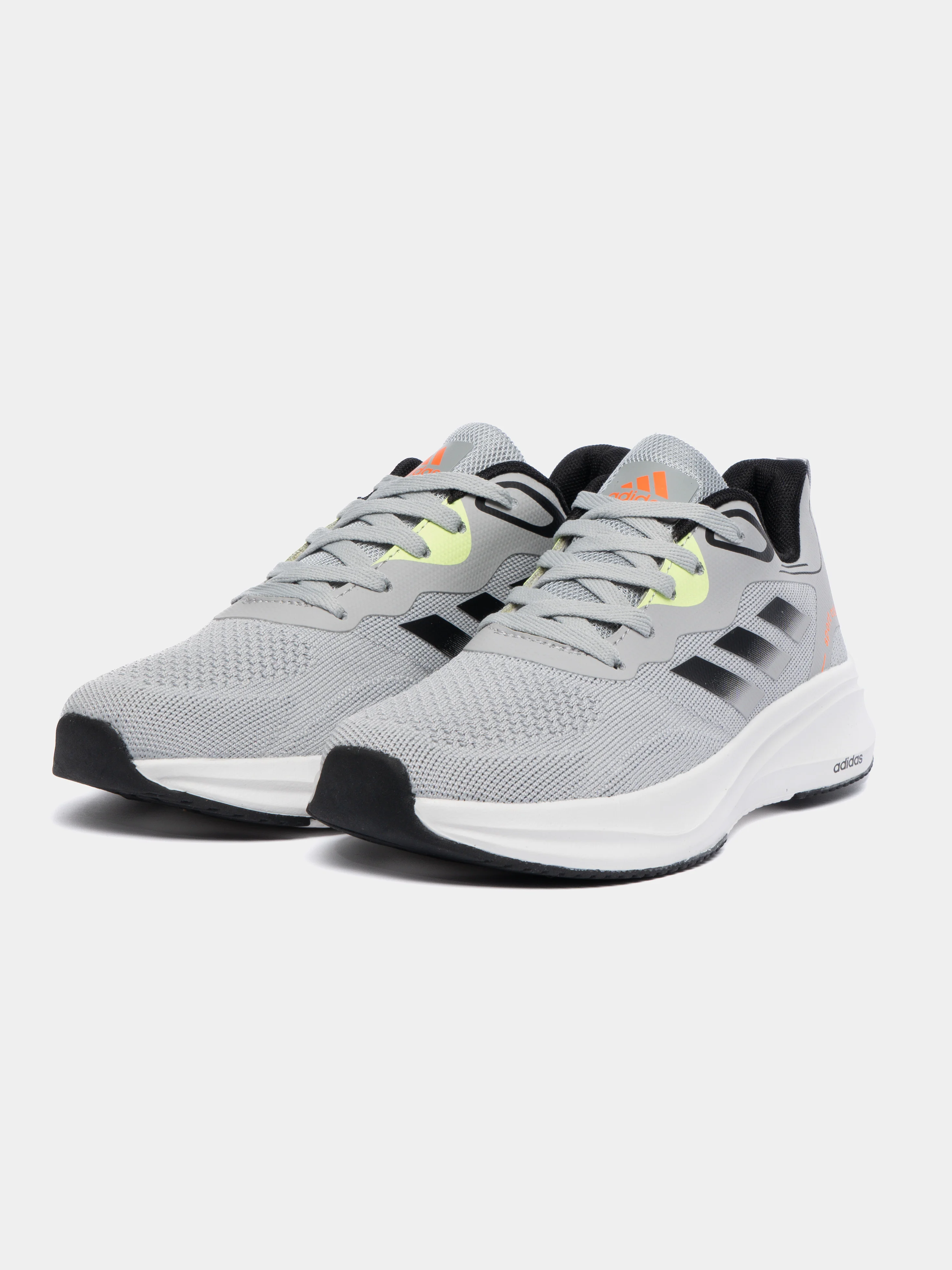 Серый мужские кроссовки с логотипом Adidas