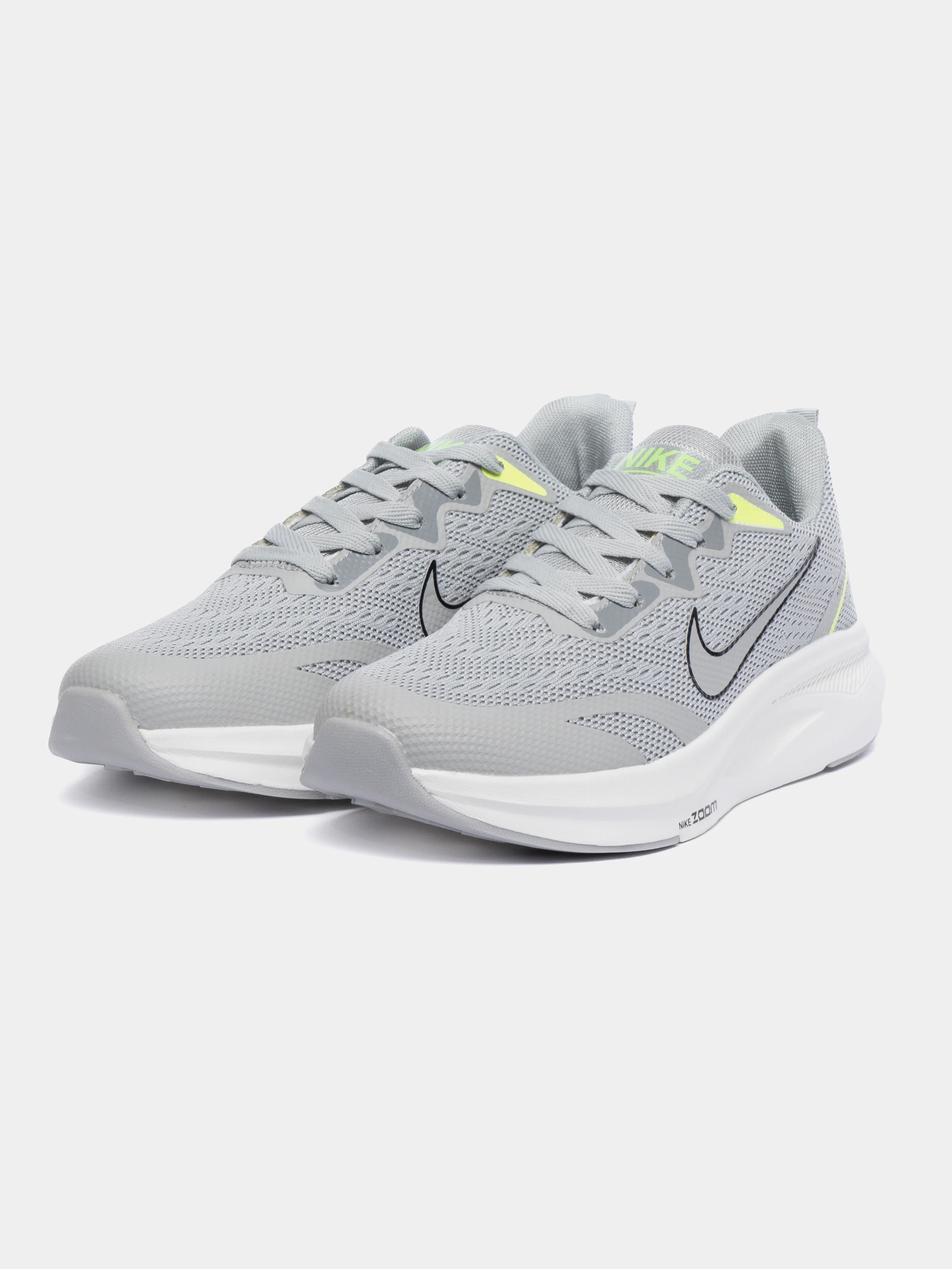 Серый мужские беговые кроссовки с логотипом Nike Zoom