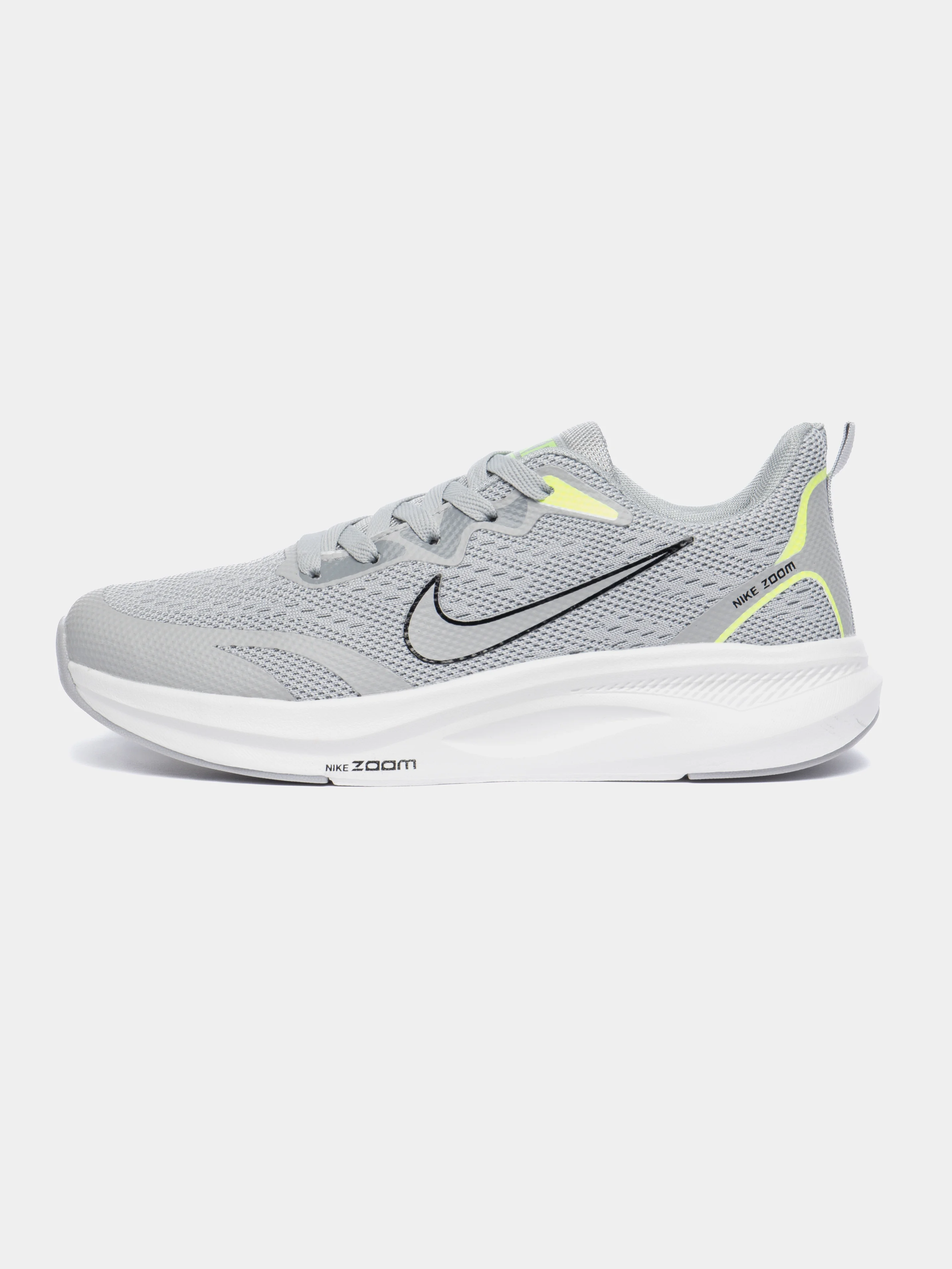 Серый мужские беговые кроссовки с логотипом Nike Zoom