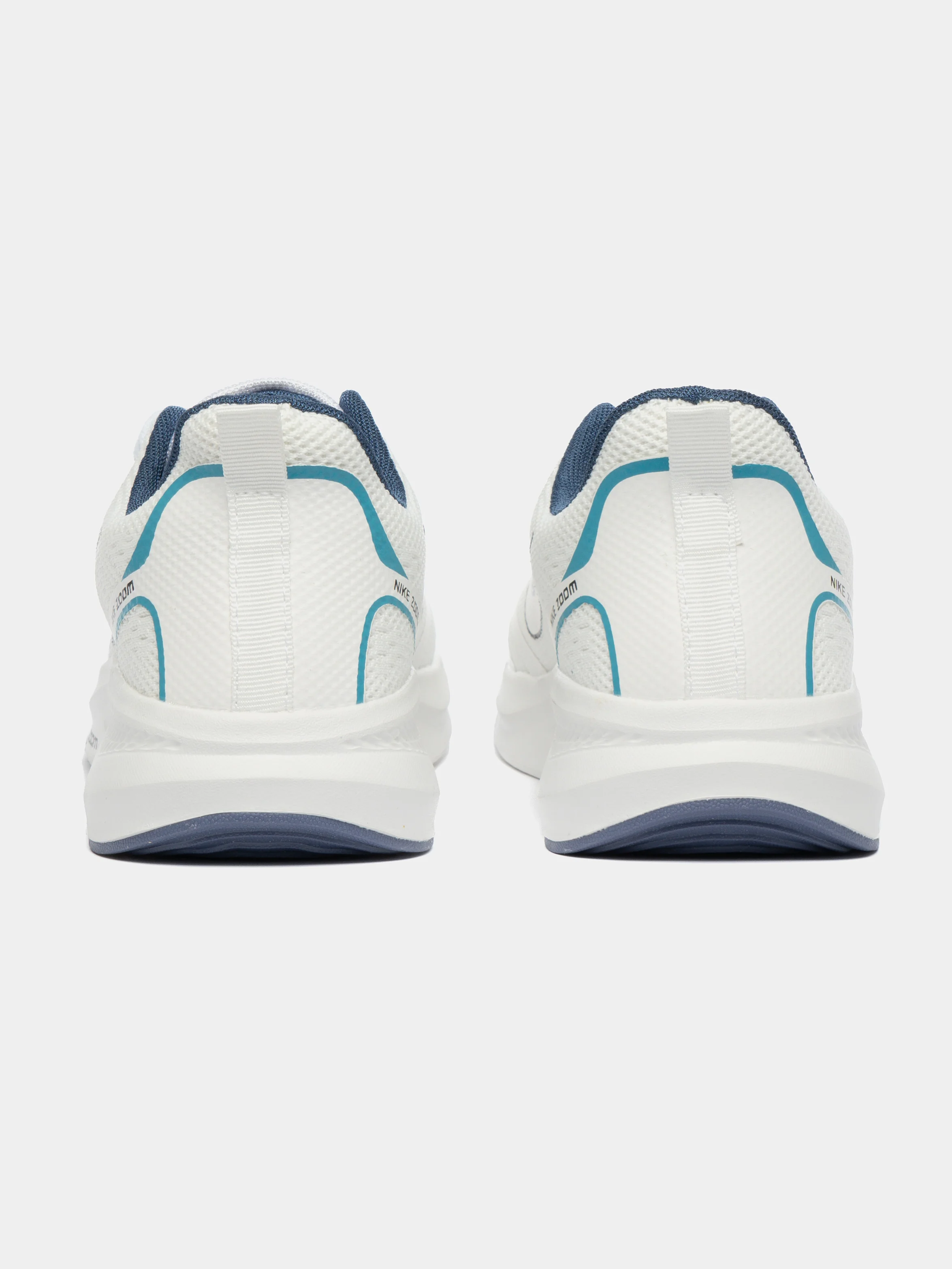 Белый мужские беговые кроссовки с логотипом Nike Zoom