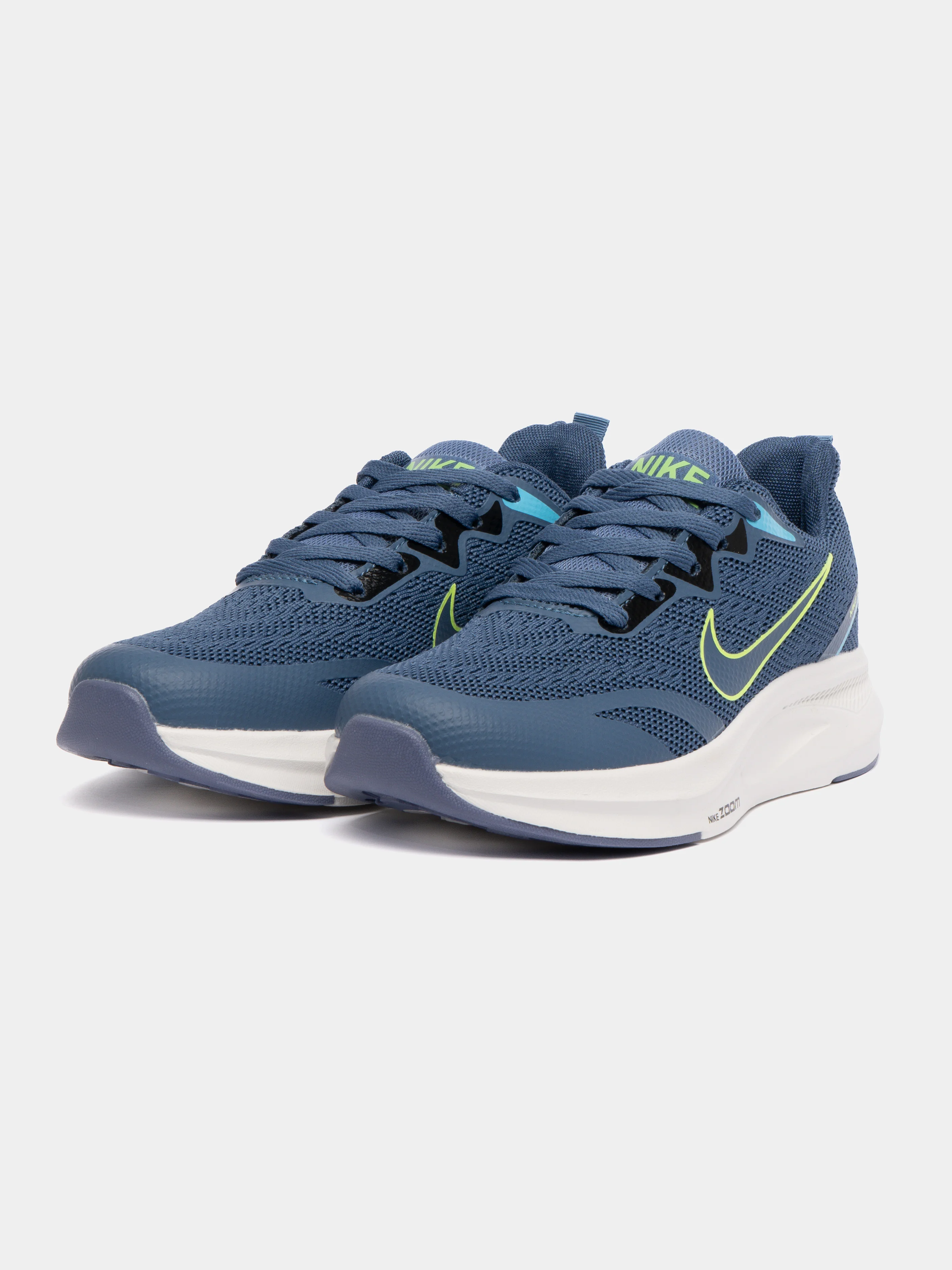 Синий мужские беговые кроссовки с логотипом Nike Zoom