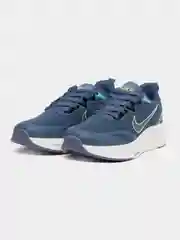 Синий мужские беговые кроссовки с логотипом Nike Zoom