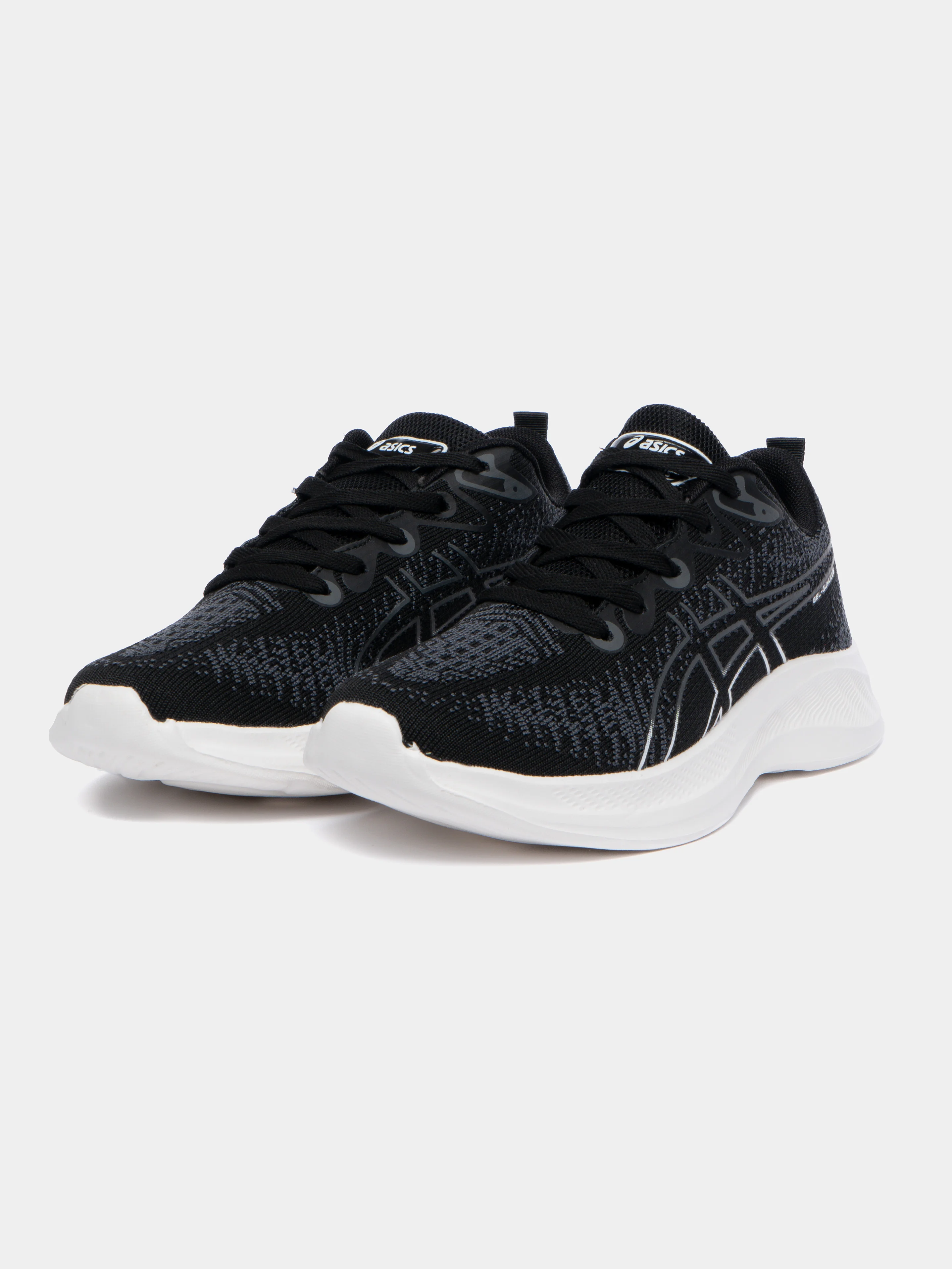 Черный кроссовки мужские с логотипом Asics