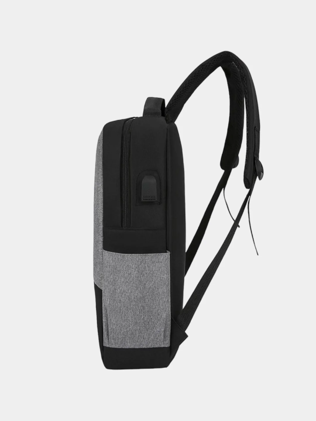 Серый комплект мужской/школьный 3в1: рюкзак с USB, сумка через плечо(барсетка),пенал
