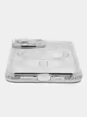 Серебряный чехол для айфон (iPhone) 11 12 13 14 15 16 Pro Max, MagSafe, прозрачный