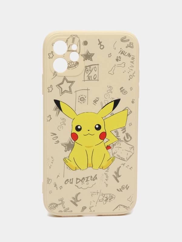 Чехол силиконовый Pokemon "Пикачу" для iPhone 7/8 Plus/XS/XR/SE Max/11/12 Pro Max/13