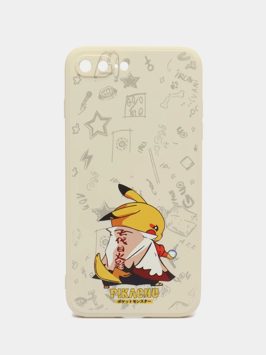 Белый чехол силиконовый Pokemon "Пикачу" для iPhone 7/8 Plus/XS/XR/SE Max/11/12 Pro Max/13