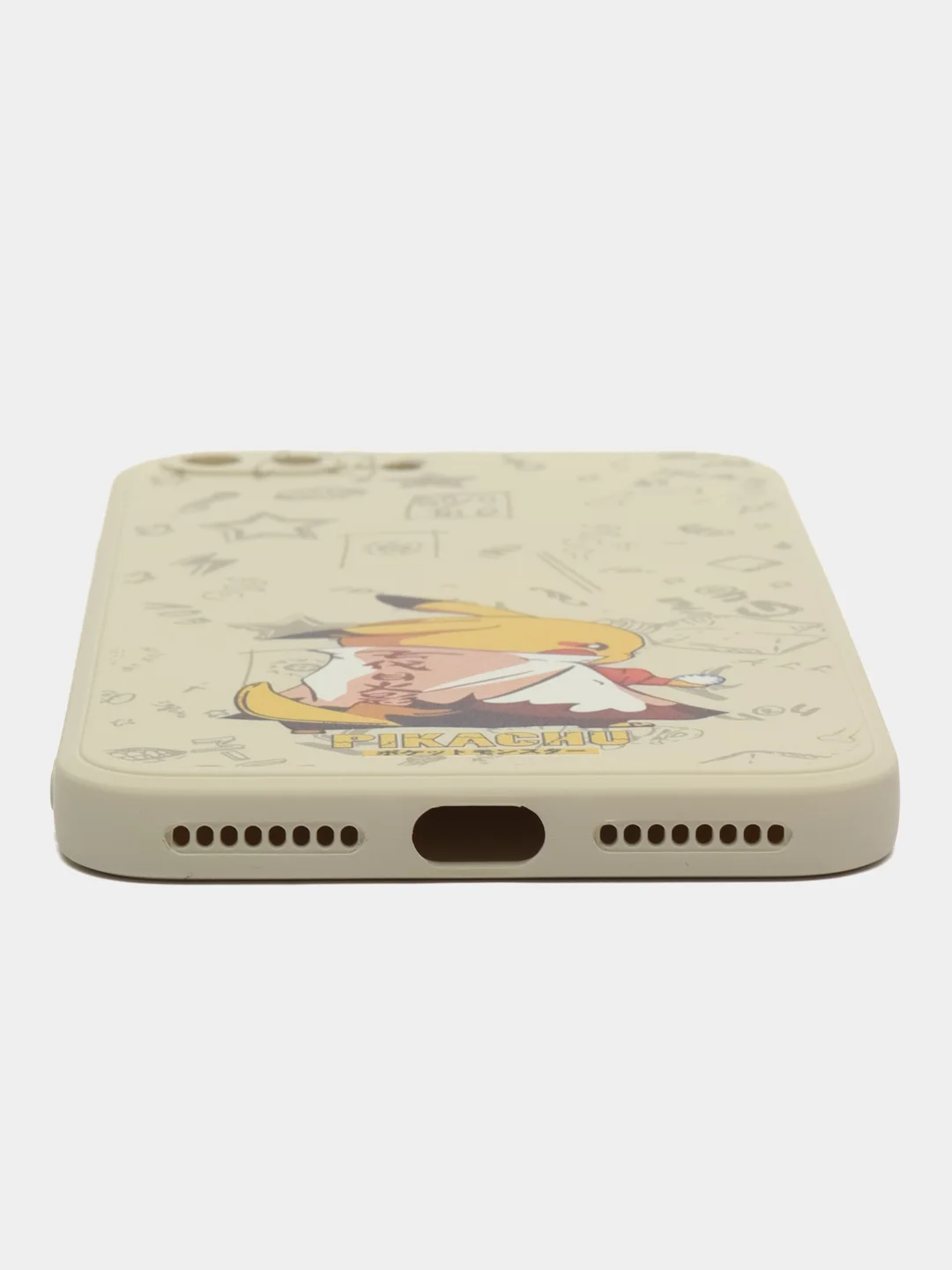 Белый чехол силиконовый Pokemon "Пикачу" для iPhone 7/8 Plus/XS/XR/SE Max/11/12 Pro Max/13