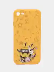 Золотой чехол силиконовый Pokemon "Пикачу" для iPhone 7/8 Plus/XS/XR/SE Max/11/12 Pro Max/13