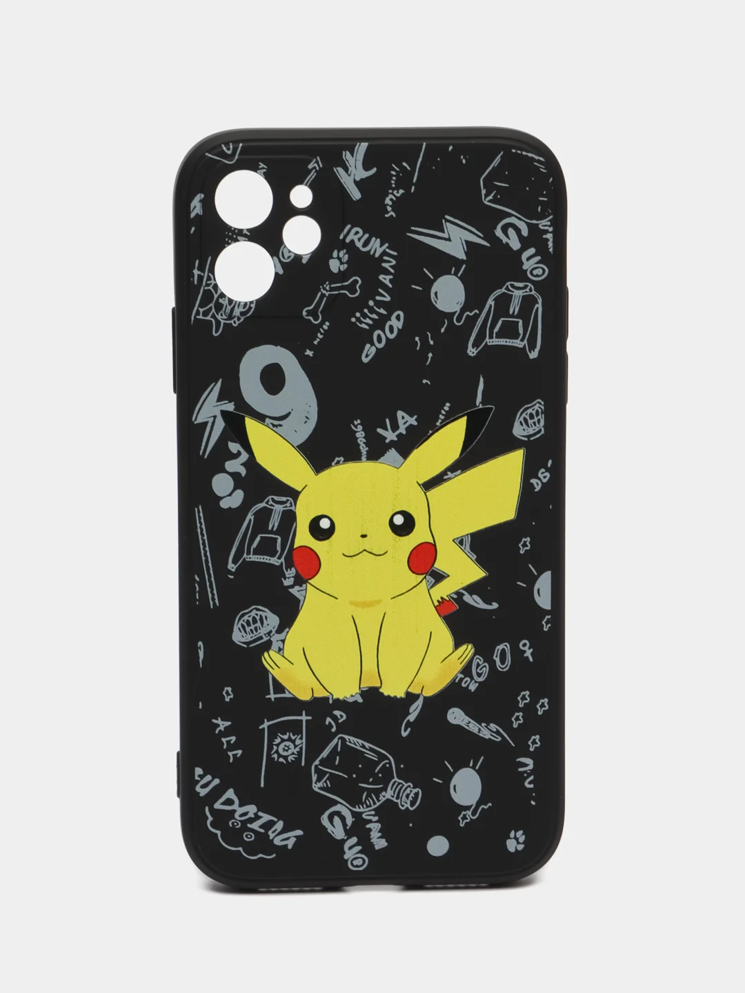 Индиго чехол силиконовый Pokemon "Пикачу" для iPhone 7/8 Plus/XS/XR/SE Max/11/12 Pro Max/13