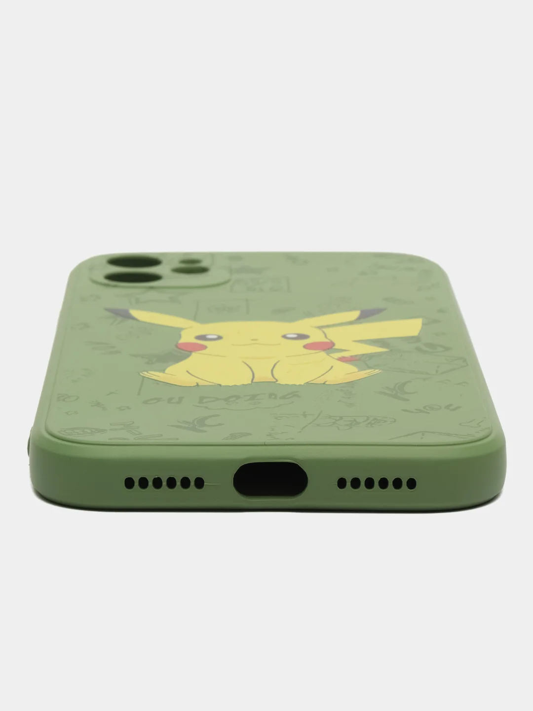 Мятный чехол силиконовый Pokemon "Пикачу" для iPhone 7/8 Plus/XS/XR/SE Max/11/12 Pro Max/13
