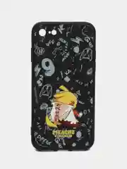 Черный чехол силиконовый Pokemon "Пикачу" для iPhone 7/8 Plus/XS/XR/SE Max/11/12 Pro Max/13